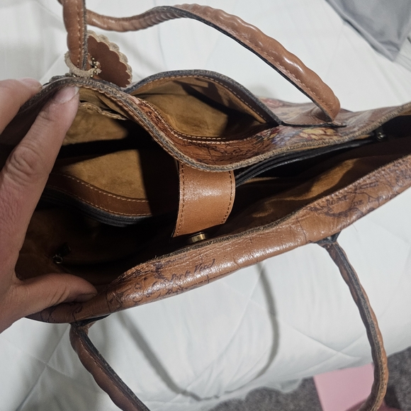 Patricia Nash European Map Floral Print Tote Bag - Picture 6 of 10